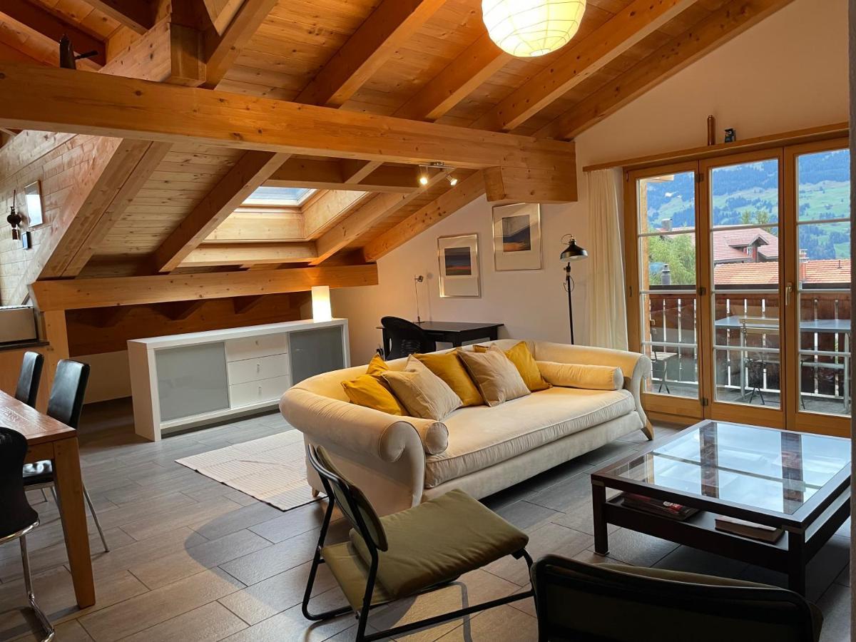 Attic In The Alps Apartment Luzein Exterior foto