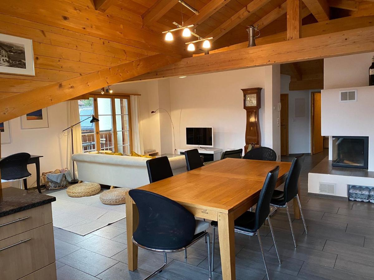 Attic In The Alps Apartment Luzein Exterior foto