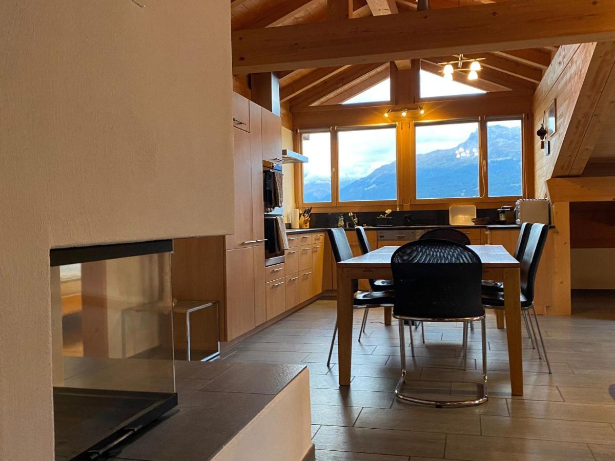 Attic In The Alps Apartment Luzein Exterior foto